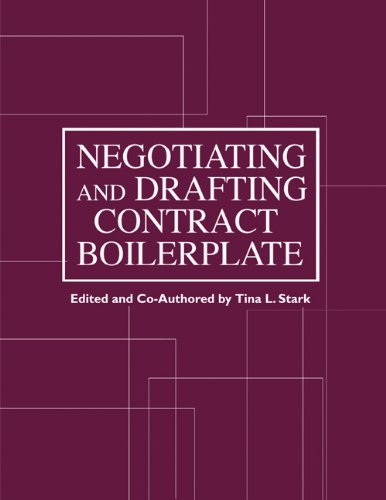 Negotiating and drafting contract boilerplate Cover