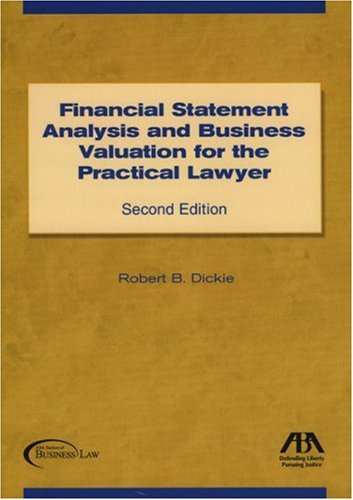 Financial Statement Analysis and Business Valuation for the Practical Lawyer Cover