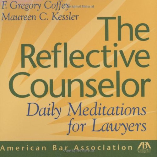 The reflective counselor Cover