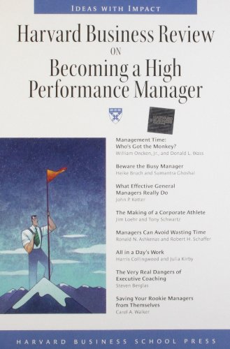 Harvard business review on becoming a high performance manager. Cover