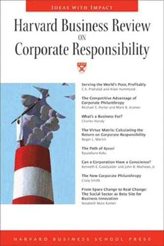Harvard business review on corporate responsibility. Cover