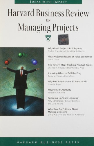 Harvard Business Review On Managing Projects (Harvard Business Review Paperback Series) Cover