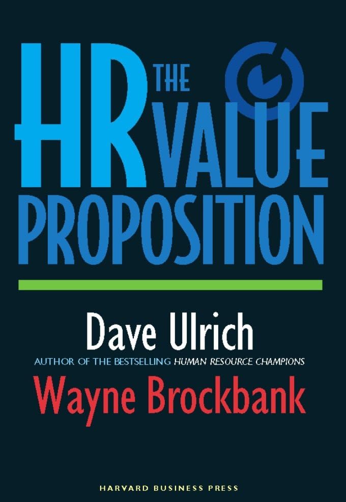 The Hr Value Proposition Cover
