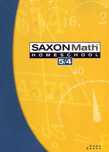 Saxon Math 5/4 Cover