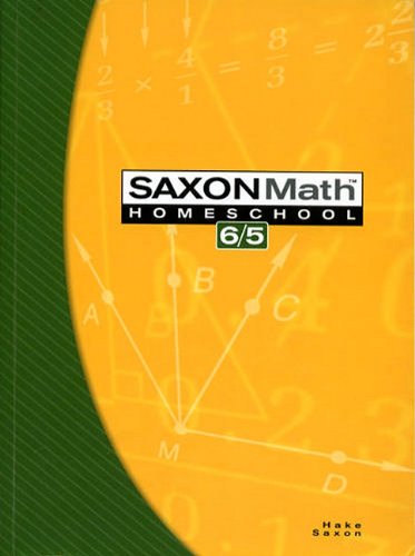 Saxon Math 6/5 Homeschool-Third Edition Cover