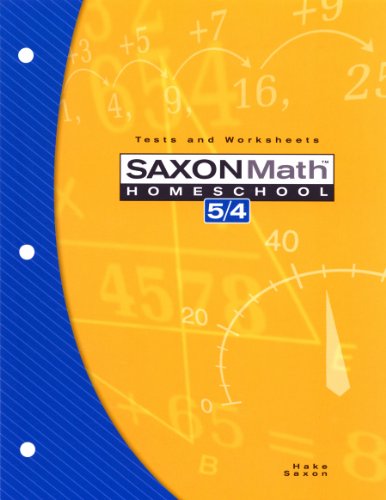 Saxon Math 5/4 Cover
