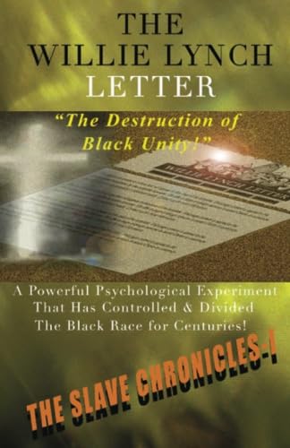 The Willie Lynch Letter and The Destruction of Black Unity Cover