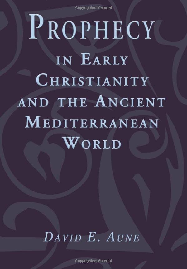 Prophecy in Early Christianity and the Ancient Mediterranean World Cover