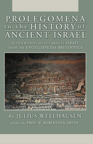 Prolegomena to the History of Ancient Israel Cover