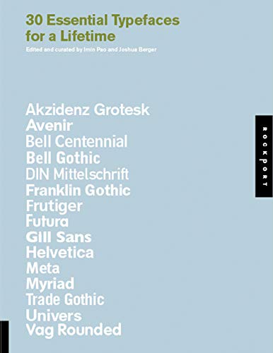 30 essential typefaces for a lifetime Cover