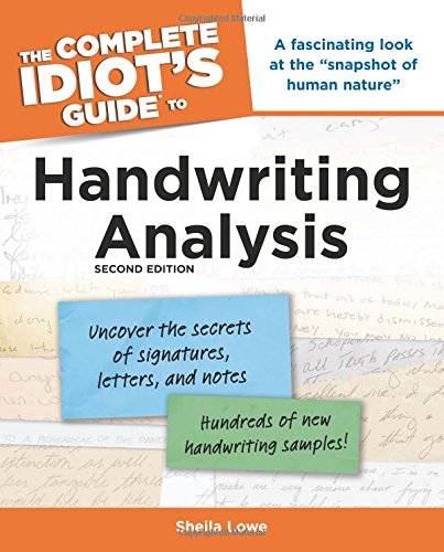 The complete idiot's guide to handwriting analysis Cover