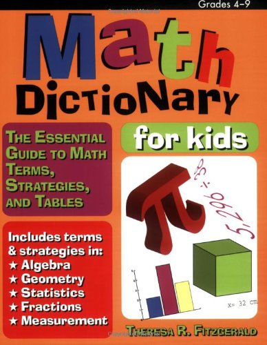Math dictionary for kids Cover