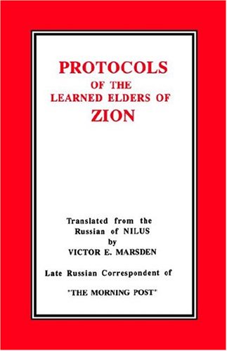 The Protocols Of The Meetings of the Learned Elders Of Zion Cover