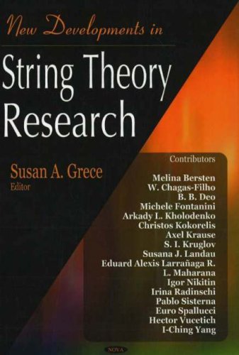 New developments in string theory research Cover