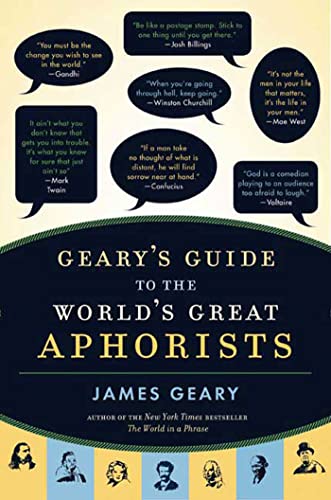 Geary's guide to the world's great aphorists Cover