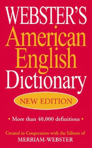 Webster's American English Dictionary Cover