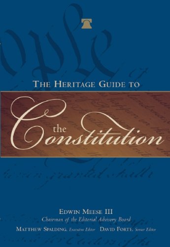 The Heritage guide to the Constitution. Cover