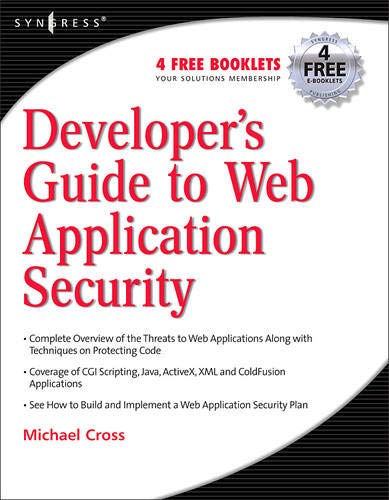 Developer's Guide to Web Application Security Cover