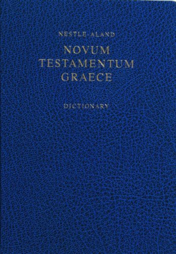 Nestle-aland Novum Testamentum Graece With Greek-english Dictionary Cover