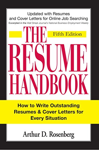 The resume handbook Cover