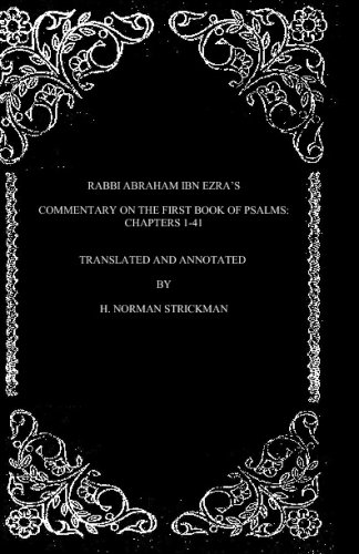 Rabbi Abraham Ibn Ezra's Commentary on the First Book of Psalms Cover