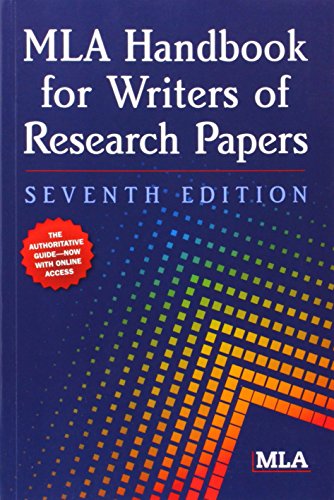 MLA handbook for writers of research papers Cover