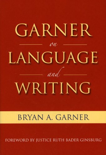 Garner on language and writing Cover