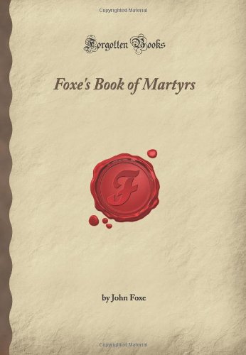 Foxe's Book of Martyrs Cover