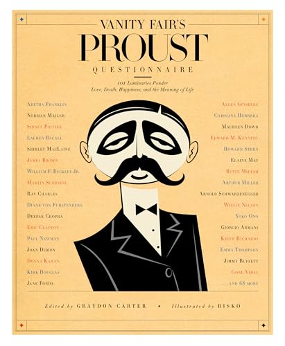 Vanity Fair's Proust questionnaire Cover