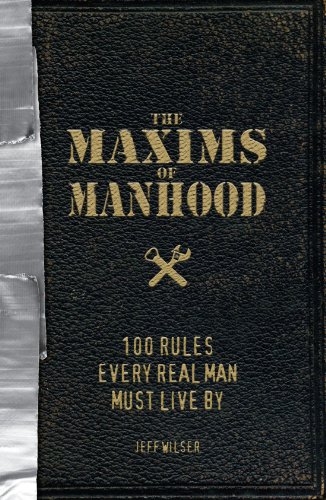 The maxims of manhood Cover