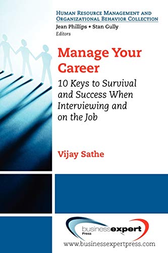 Manage your career Cover
