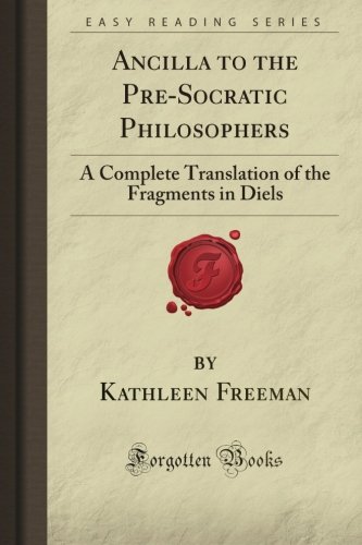 Ancilla to the Pre-Socratic Philosophers Cover