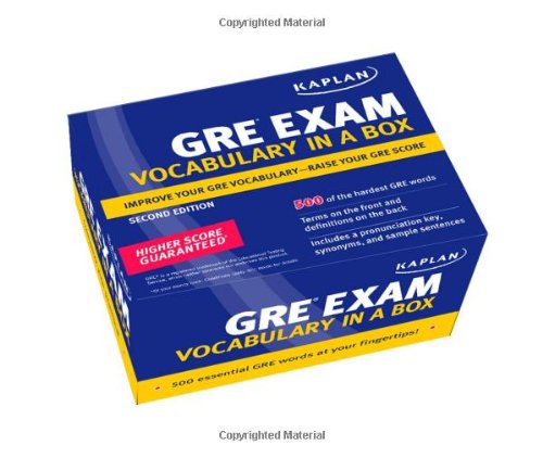 GRE Exam Vocabulary Cover