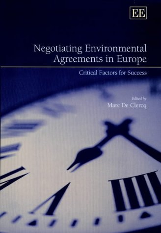 Negotiating Environmental Agreements in Europe Cover