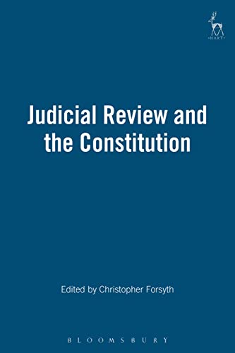 Judicial review and the constitution Cover
