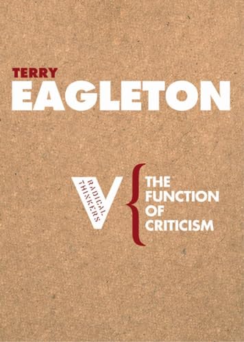 The function of criticism Cover