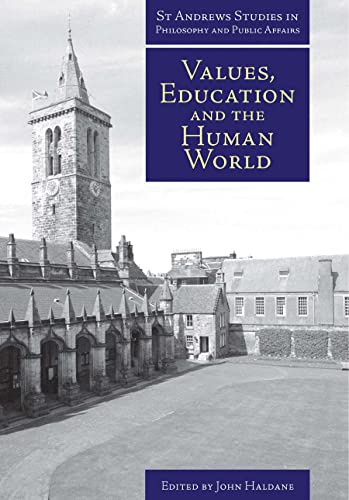 Values, education and the human world Cover