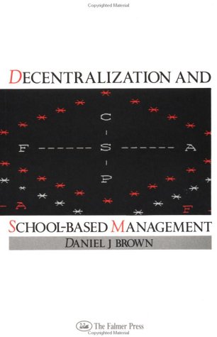 Decentralization and school-based management Cover