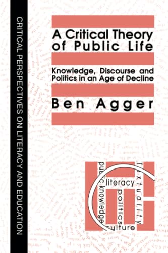 A critical theory of public life Cover