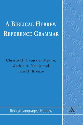 Biblical Hebrew reference grammar Cover