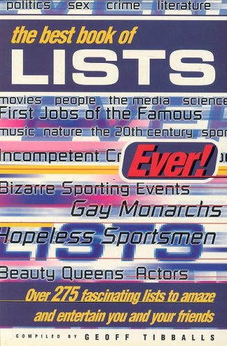 The ultimate book of lists. Cover