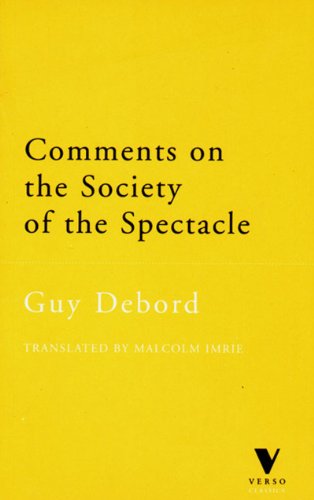 Comments on the Society of the Spectacle Cover