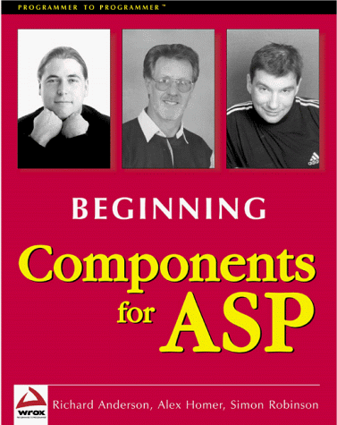 Beginning components for ASP Cover