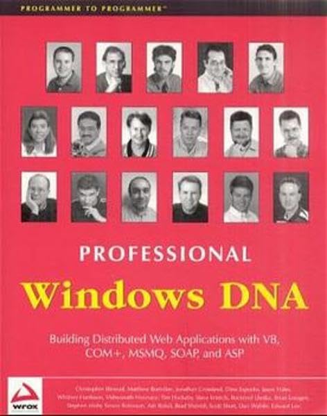 Professional Windows DNA Cover