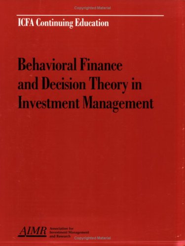 Behavioral finance and decision theory in investment management Cover