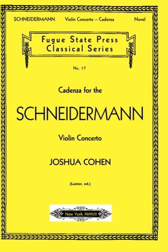 Cadenza for the Schneidermann violin concerto Cover