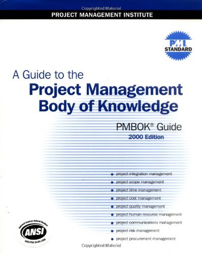 A guide to the project management body of knowledge (PMBOK guide). Cover