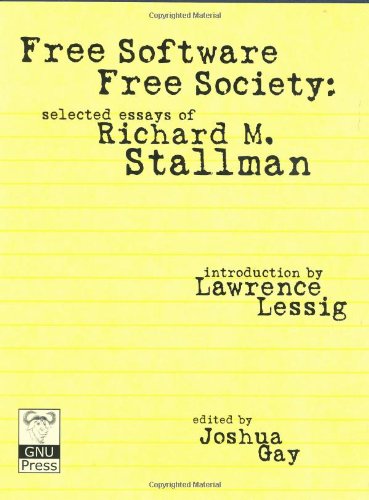 Free Software, Free Society Cover