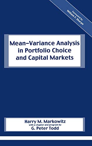 Mean-variance analysis in portfolio choice and capital markets Cover