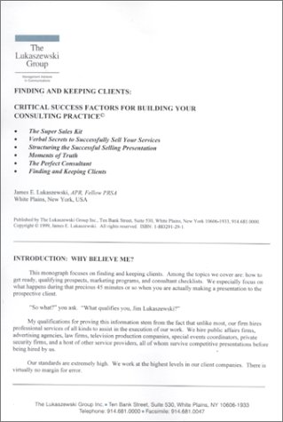 Finding and Keeping Clients  Cover